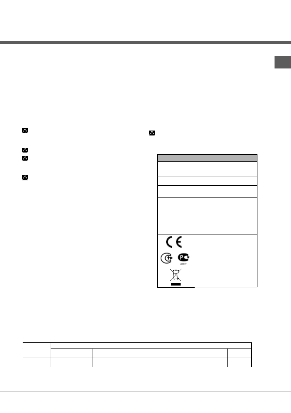 Conseils pour le premier lavage | Hotpoint Ariston LSFA+ 935 User Manual | Page 27 / 84