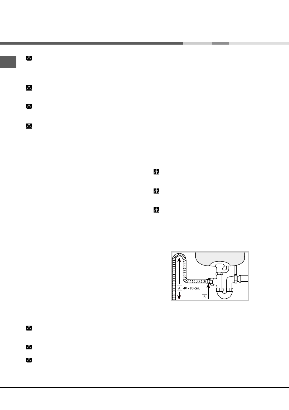 Installation, Positionierung und nivellierung, Wasser- und elektroanschlüsse | Hotpoint Ariston LST 216 A-HA User Manual | Page 38 / 84