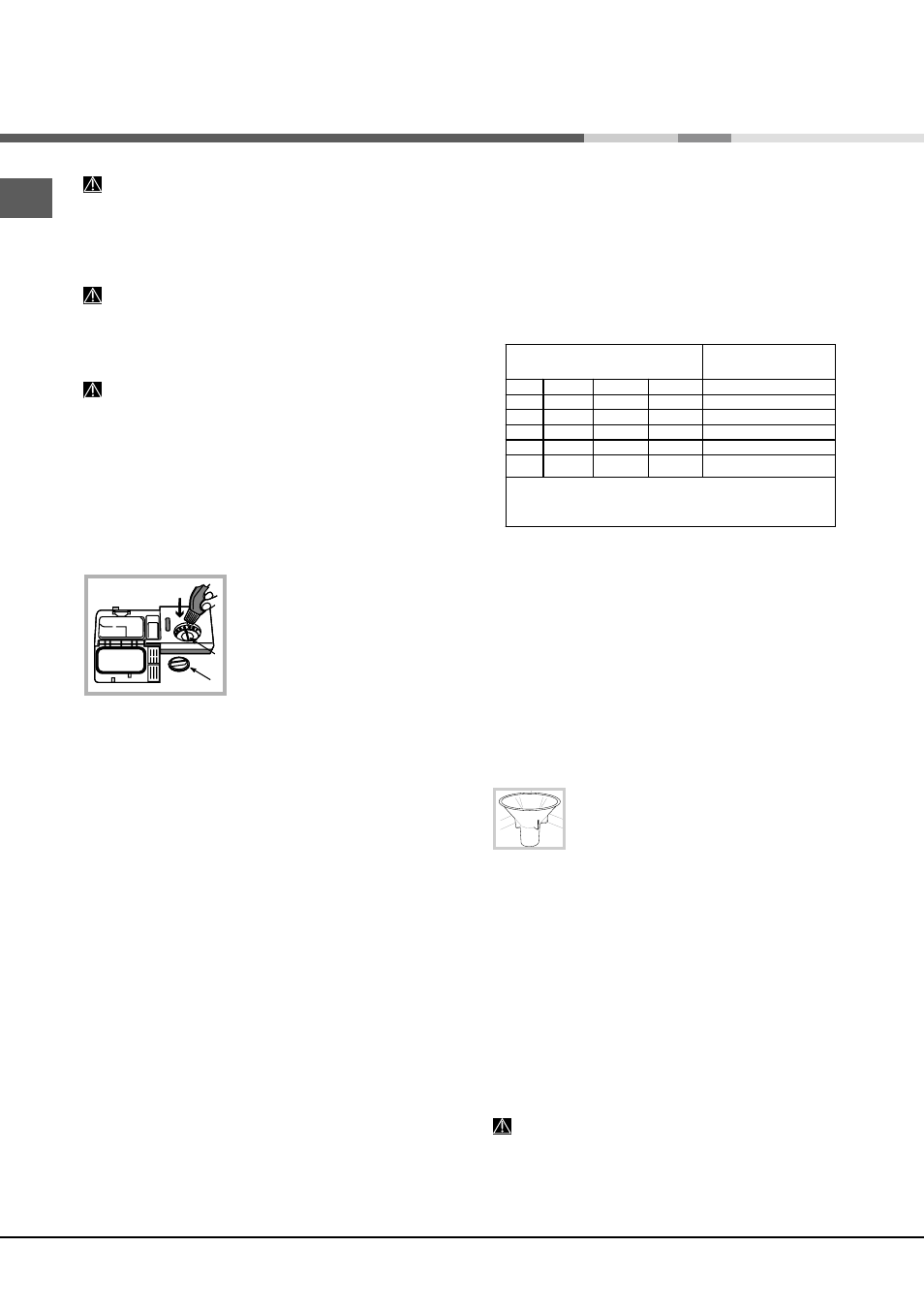 Klarspüler und regeneriersalz, Einfüllen des klarspülers, Einfüllen des regeneriersalzes | Hotpoint Ariston LST 216 A-HA User Manual | Page 44 / 84