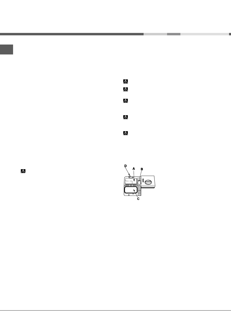 Starten en gebruik | Hotpoint Ariston LST 216 A-HA User Manual | Page 54 / 84