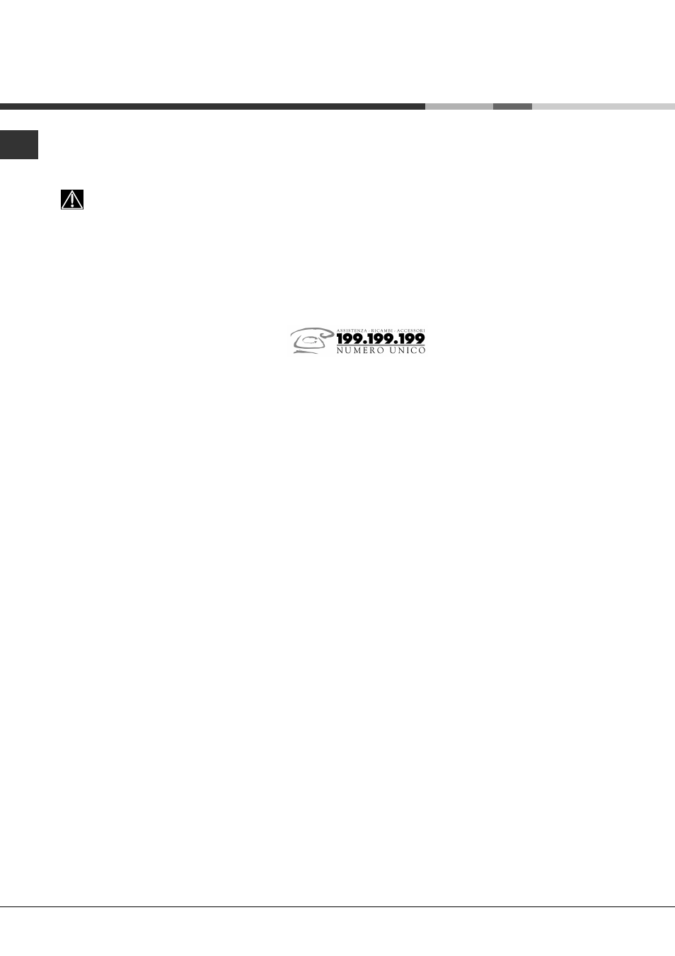 Assistenza | Hotpoint Ariston LFS 114 User Manual | Page 12 / 84