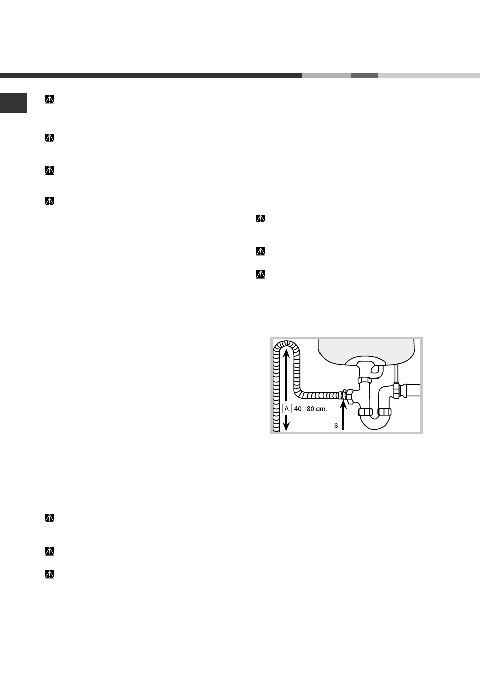 Installazione, Posizionamento e livellamento, Collegamenti idraulici ed elettrici | Hotpoint Ariston LFS 114 User Manual | Page 2 / 84