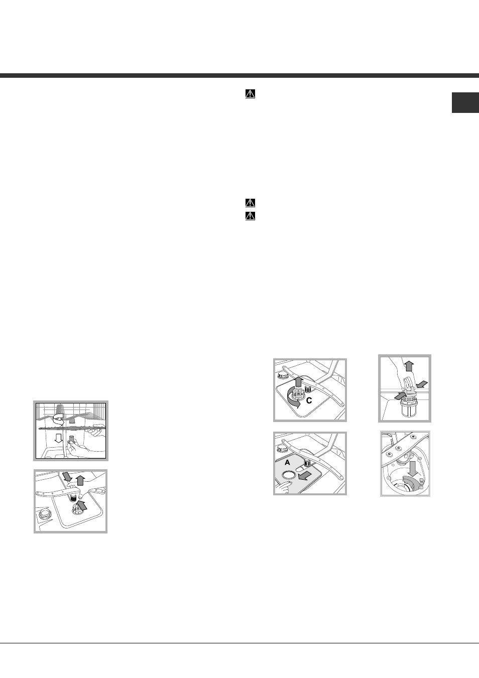 Onderhoud en verzorging | Hotpoint Ariston LFS 114 User Manual | Page 57 / 84