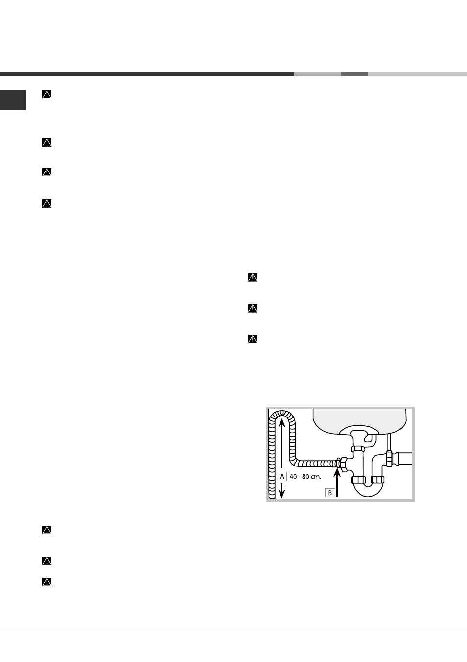 Installation, Positionierung und nivellierung, Wasser- und elektroanschlüsse | Hotpoint Ariston LFTA+ M294 A User Manual | Page 38 / 84