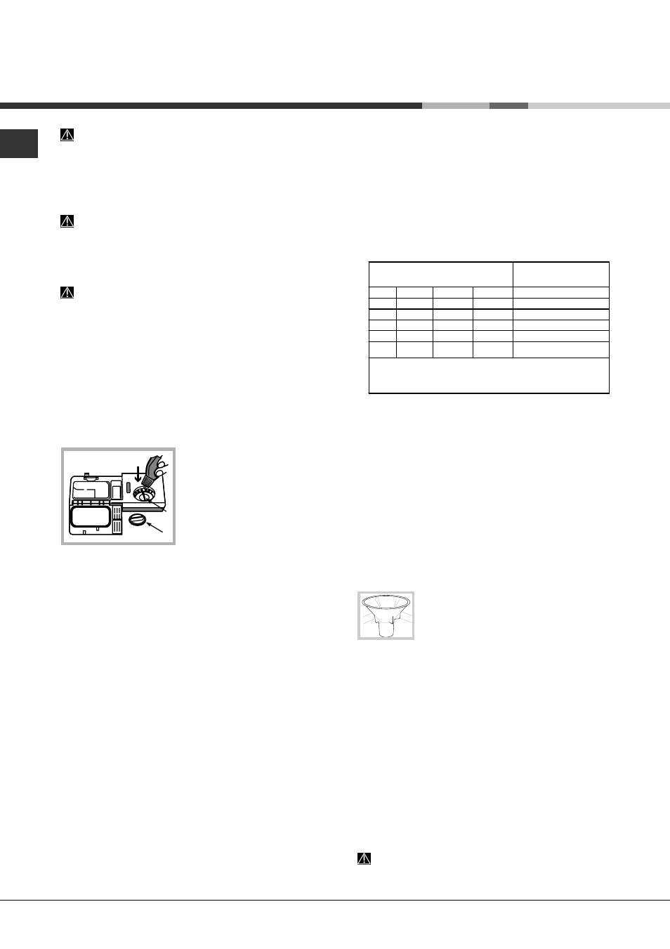 Klarspüler und regeneriersalz, Einfüllen des klarspülers, Einfüllen des regeneriersalzes | Hotpoint Ariston LFTA+ M294 A User Manual | Page 44 / 84