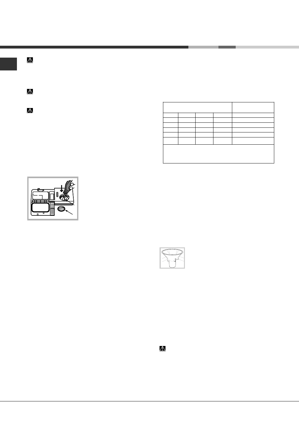 Brillantante e sale rigenerante, Caricare il brillantante, Caricare il sale rigenerante | Hotpoint Ariston LFTA+ M294 A User Manual | Page 8 / 84