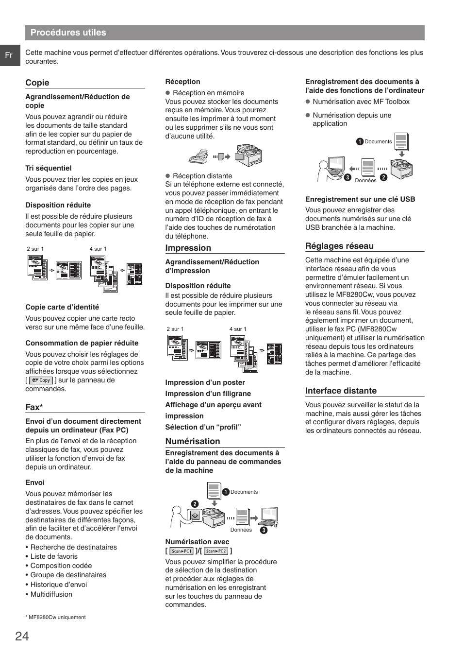 Procédures utiles | Canon i-SENSYS MF8230Cn User Manual | Page 24 / 292