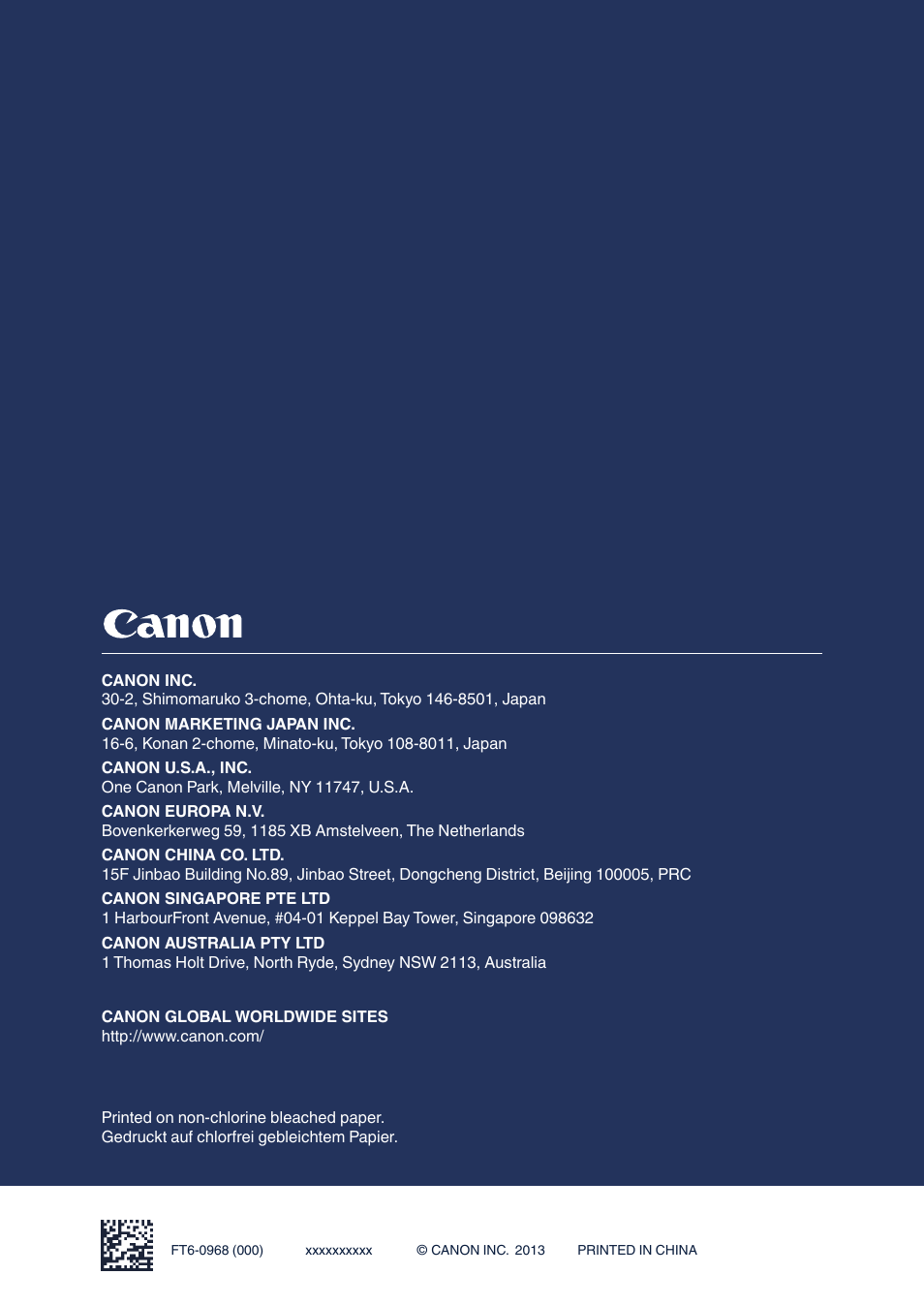 Canon i-SENSYS MF8230Cn User Manual | Page 292 / 292