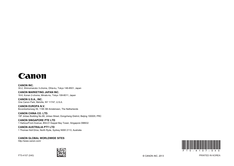 Canon i-SENSYS MF3010 User Manual | Page 204 / 204
