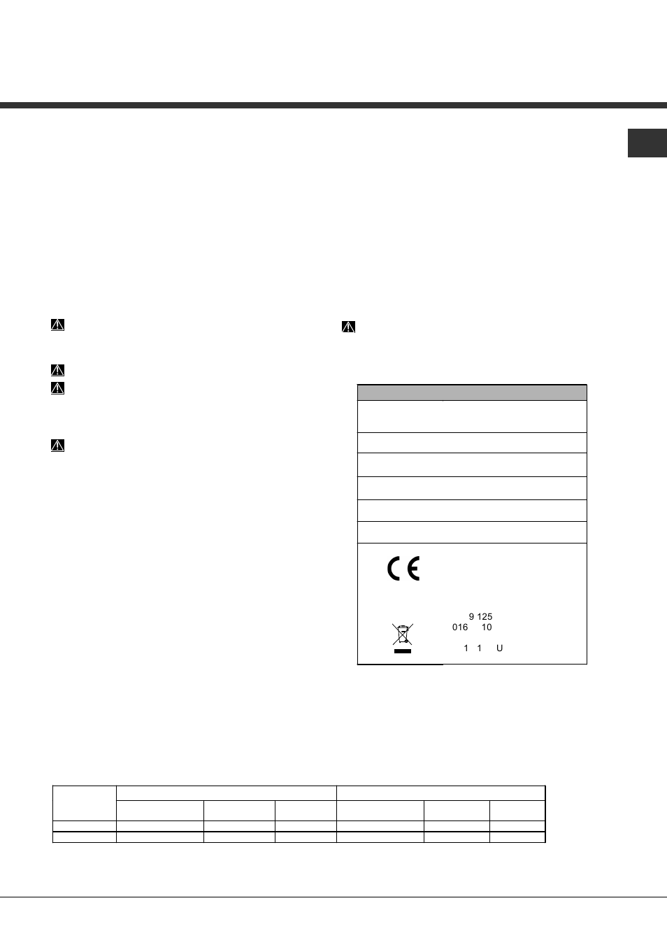 Avvertenze per il primo lavaggio | Hotpoint Ariston LST 114-HA User Manual | Page 3 / 84