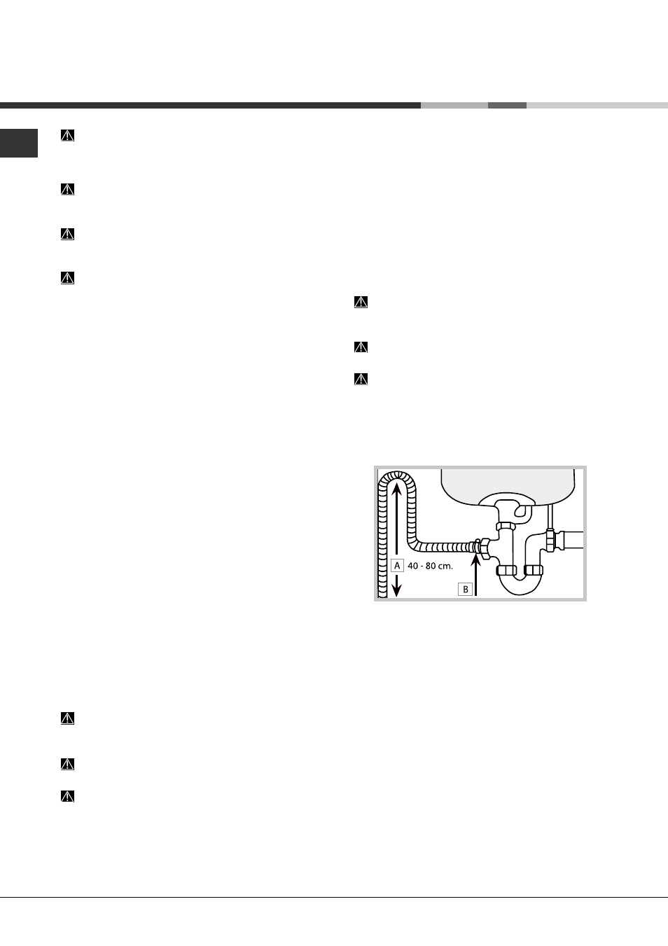 Installazione, Posizionamento e livellamento, Collegamenti idraulici ed elettrici | Hotpoint Ariston PFK 7M4B User Manual | Page 2 / 84