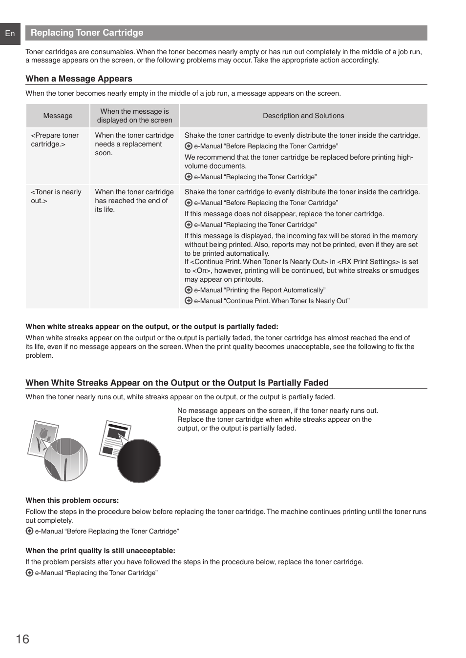 Replacing toner cartridge | Canon i-SENSYS MF4870dn User Manual | Page 16 / 292