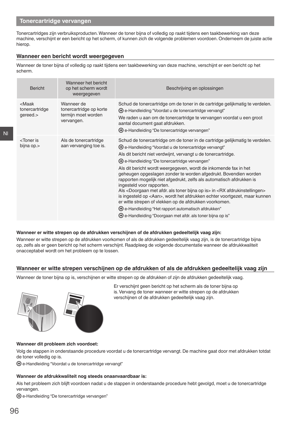 Tonercartridge vervangen, Aantekeningen | Canon i-SENSYS MF4870dn User Manual | Page 96 / 292