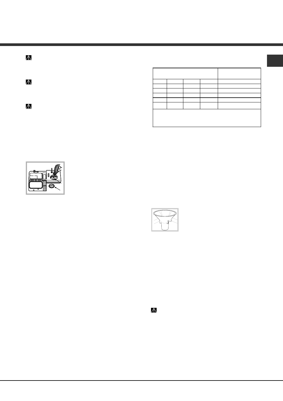 Abrillantador y sal regeneradora, Cargar el abrillantador, Cargar la sal regeneradora | Hotpoint Ariston PFT 8H4X User Manual | Page 57 / 84