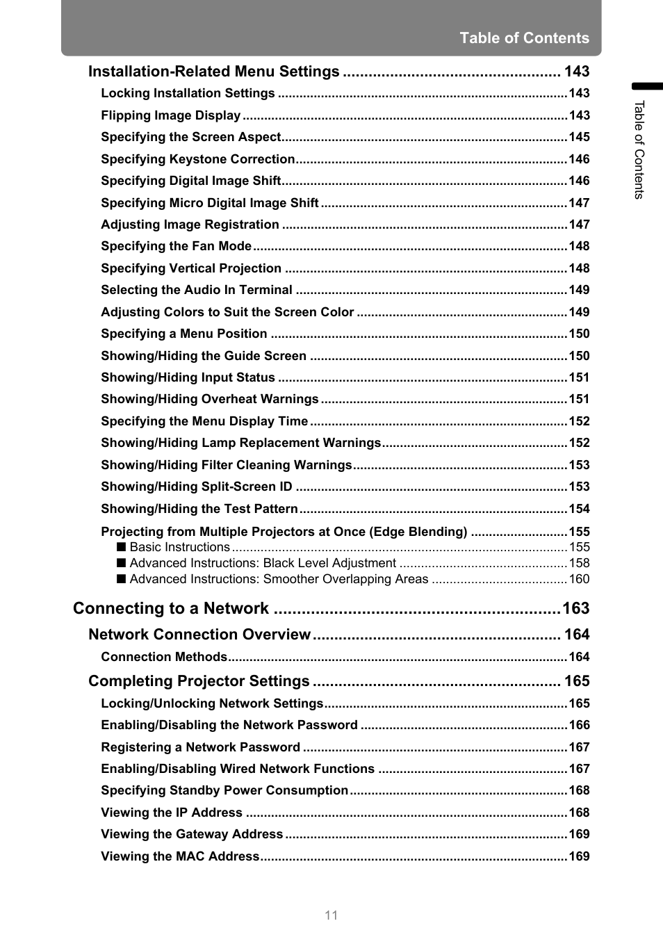 Canon XEED WUX450 User Manual | Page 11 / 308