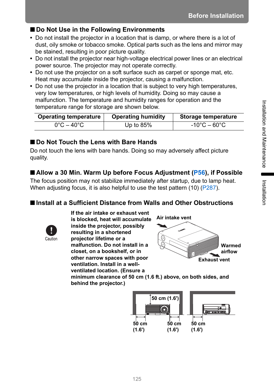 Canon XEED WUX450 User Manual | Page 125 / 308