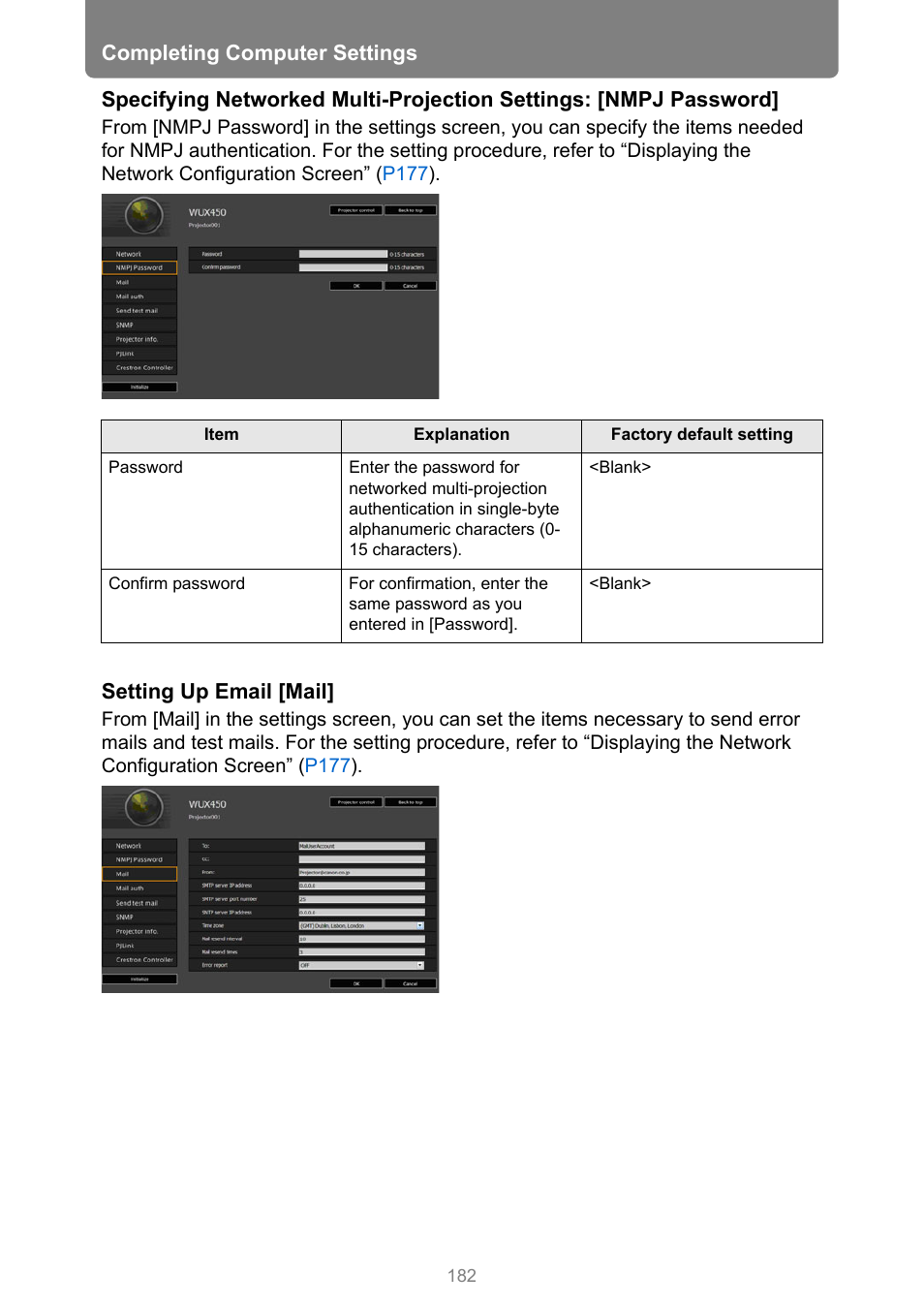 Canon XEED WUX450 User Manual | Page 182 / 308