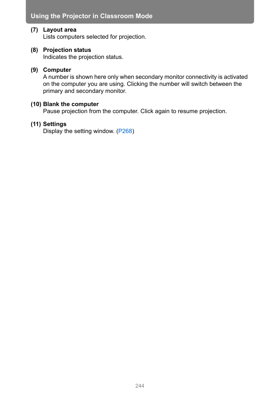 Canon XEED WUX450 User Manual | Page 244 / 308