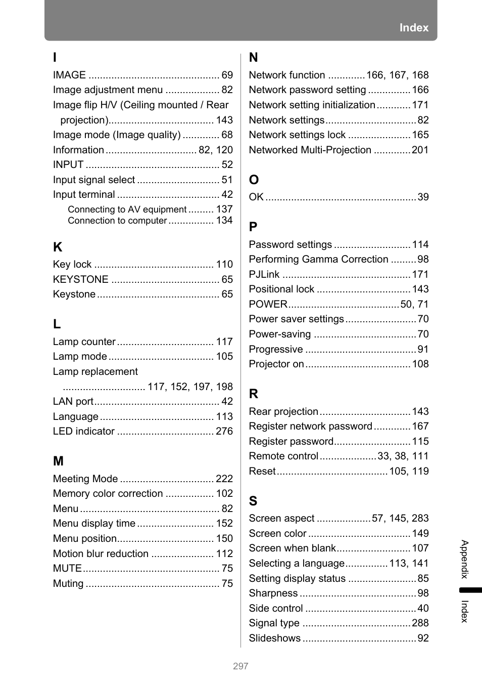 Canon XEED WUX450 User Manual | Page 297 / 308