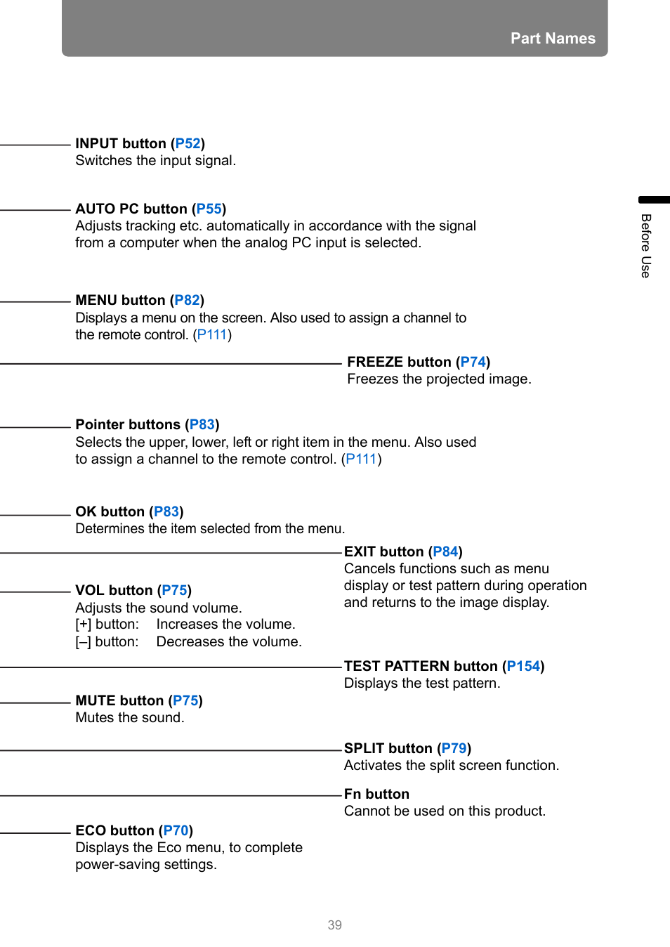 Canon XEED WUX450 User Manual | Page 39 / 308