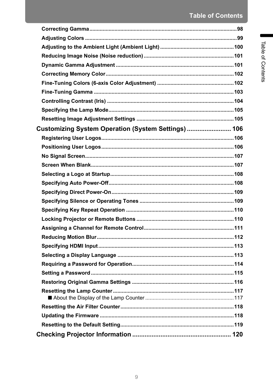 Canon XEED WUX450 User Manual | Page 9 / 308