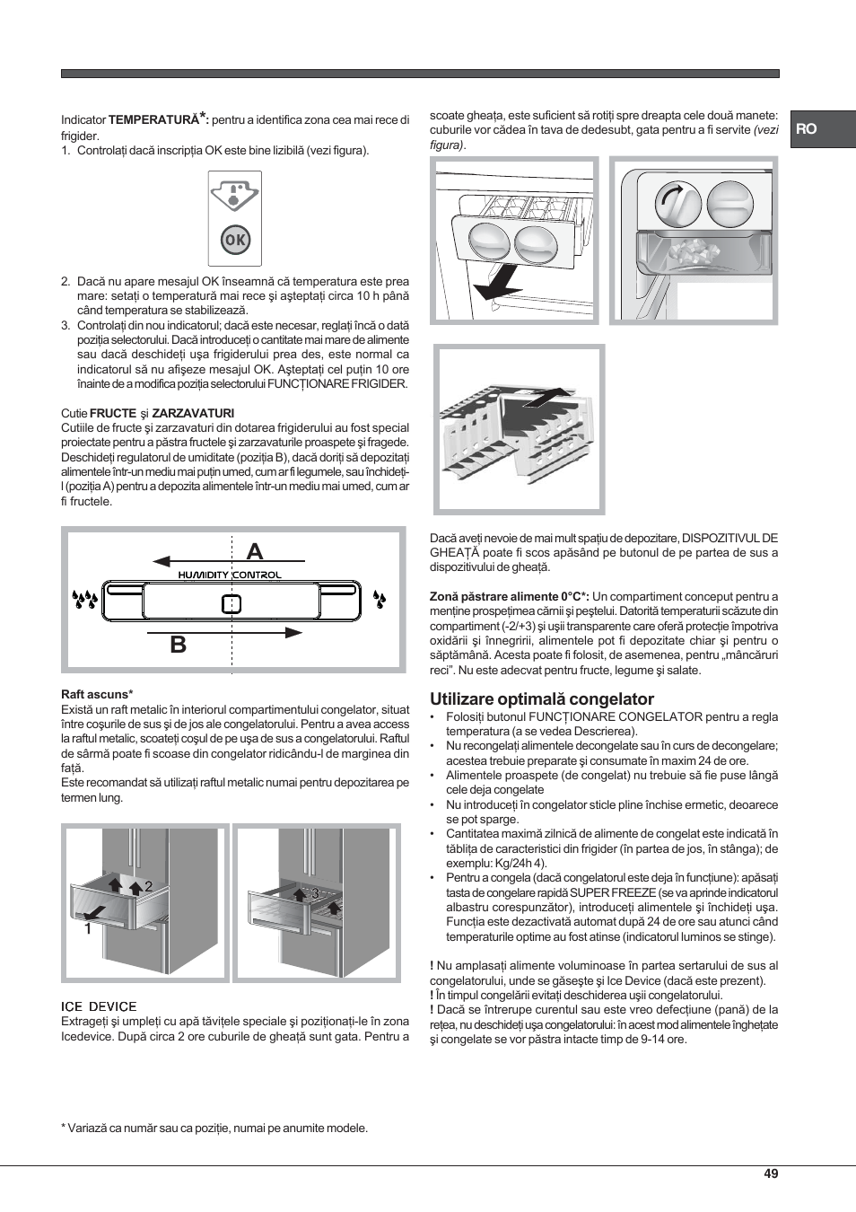Hotpoint Ariston Combinato Quadrio E4D AAA X C User Manual | Page 49 / 52