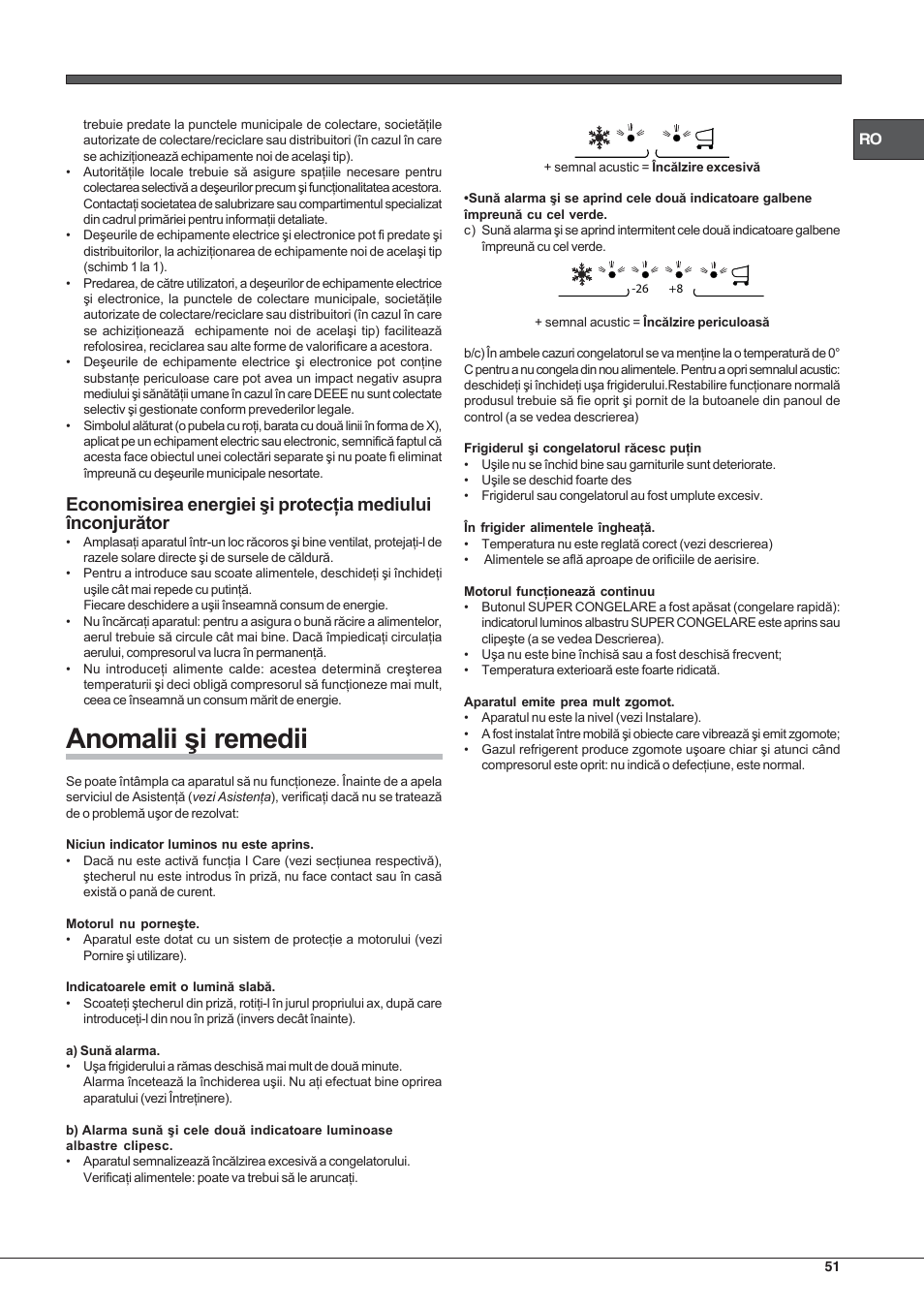 Hotpoint Ariston Combinato Quadrio E4D AAA X C User Manual | Page 51 / 52