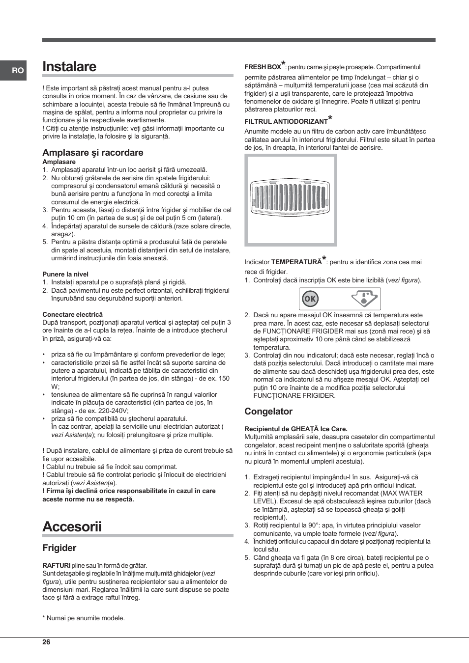 Hotpoint Ariston Combinato NMBL 192A FW User Manual | Page 26 / 48