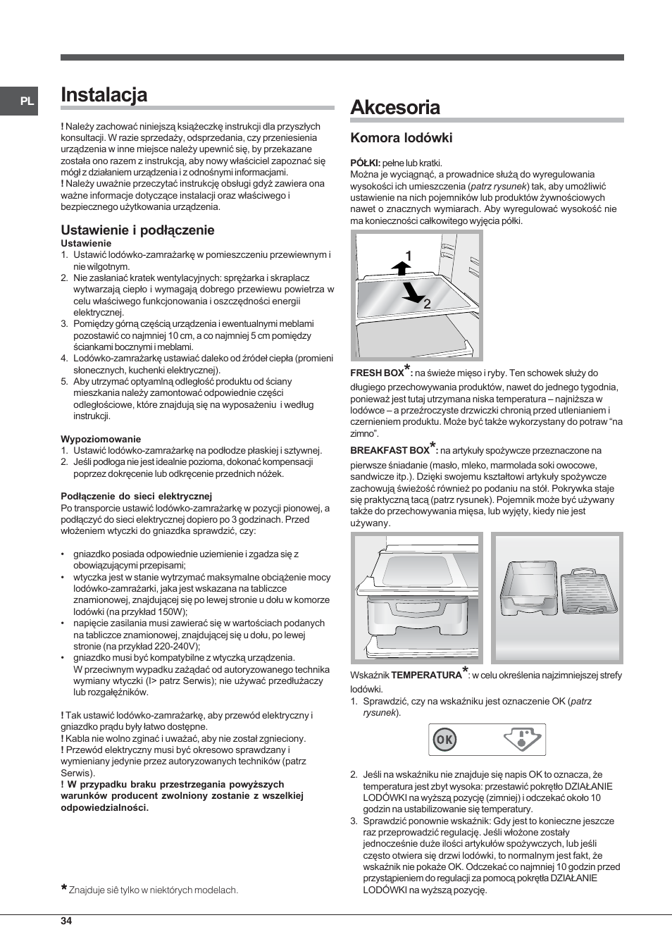 Hotpoint Ariston Combinato NMBL 192A CVW User Manual | Page 34 / 48