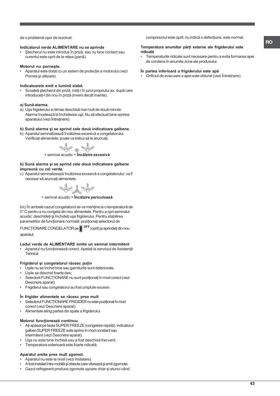 Hotpoint Ariston Combinato NMBL 192A CVW User Manual | Page 43 / 48