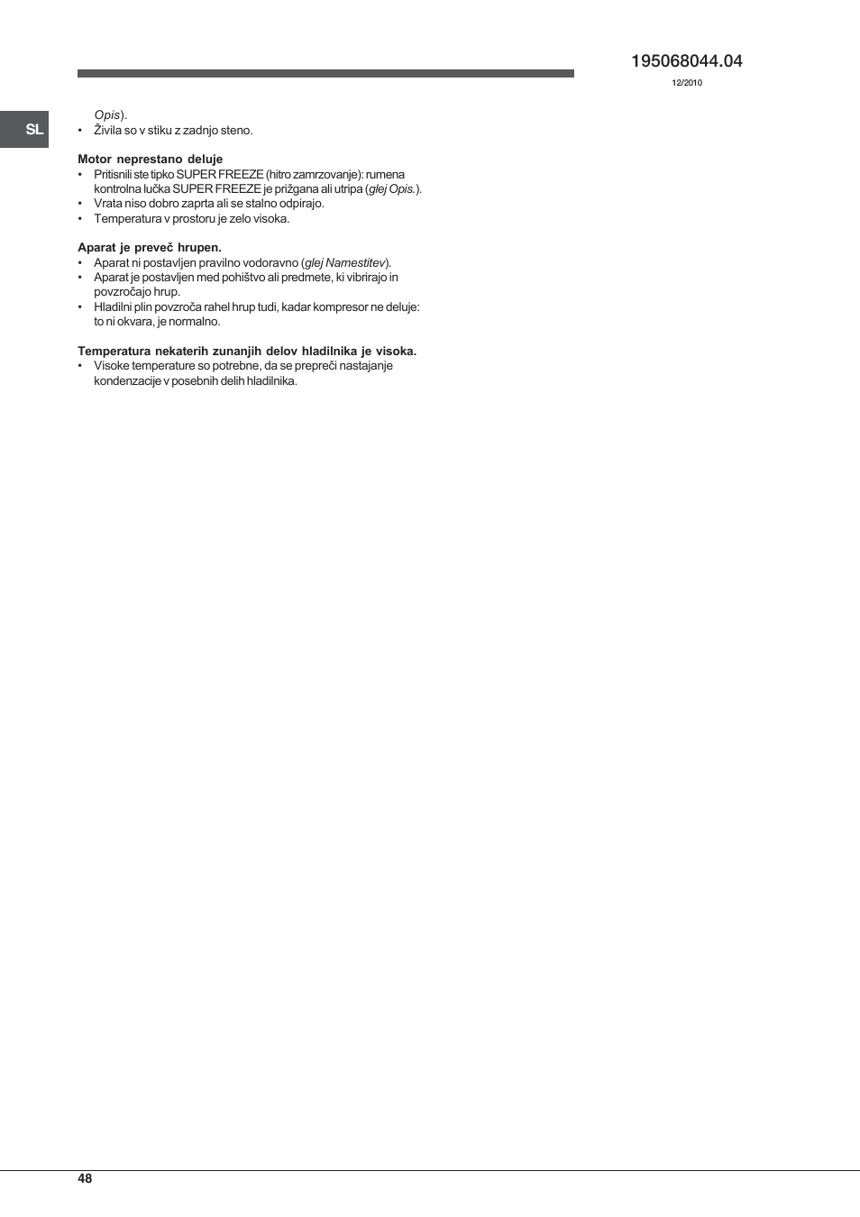 Hotpoint Ariston Combinato NMBL 192A CVW User Manual | Page 48 / 48