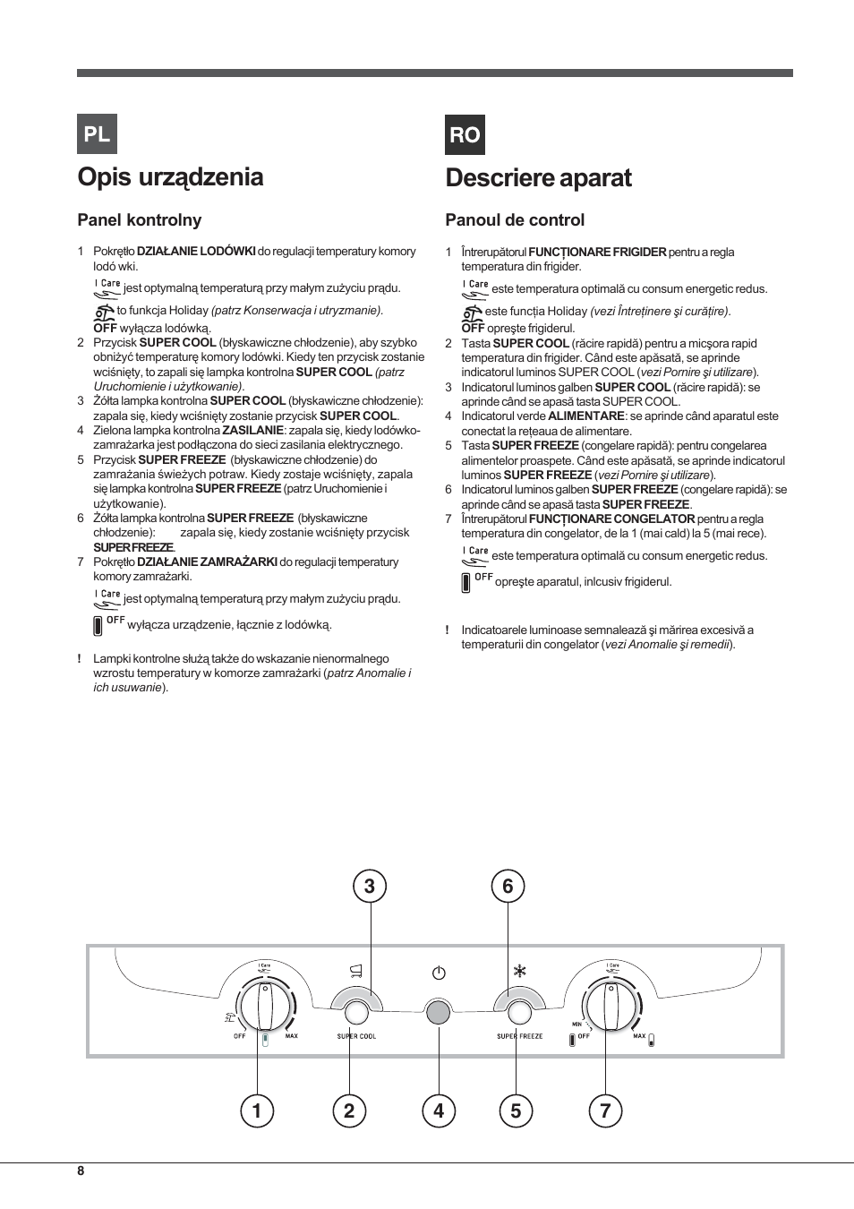 Hotpoint Ariston Combinato NMBL 192A CVW User Manual | Page 8 / 48