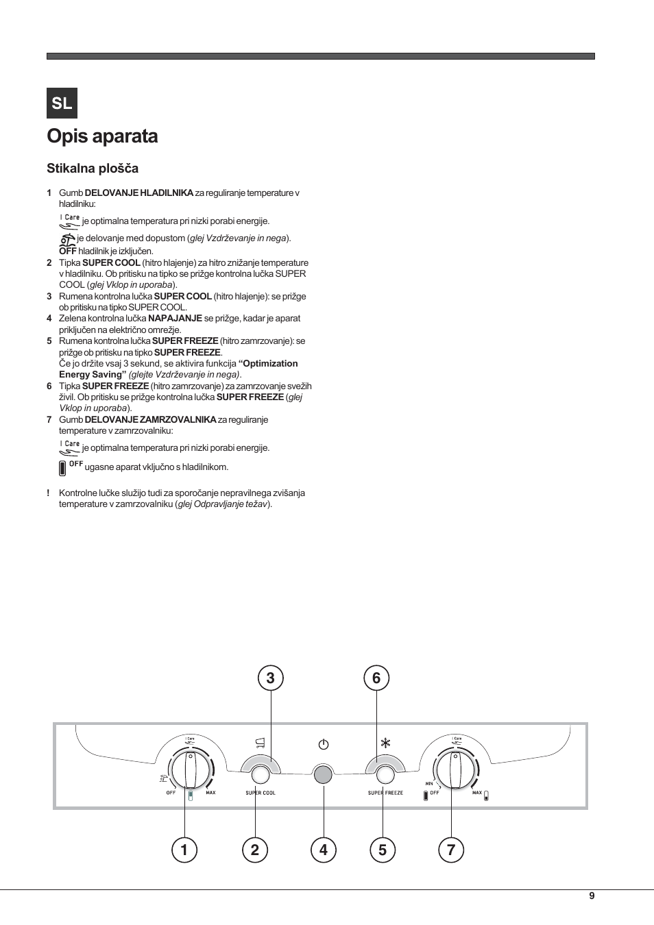 Hotpoint Ariston Combinato NMBL 192A CVW User Manual | Page 9 / 48