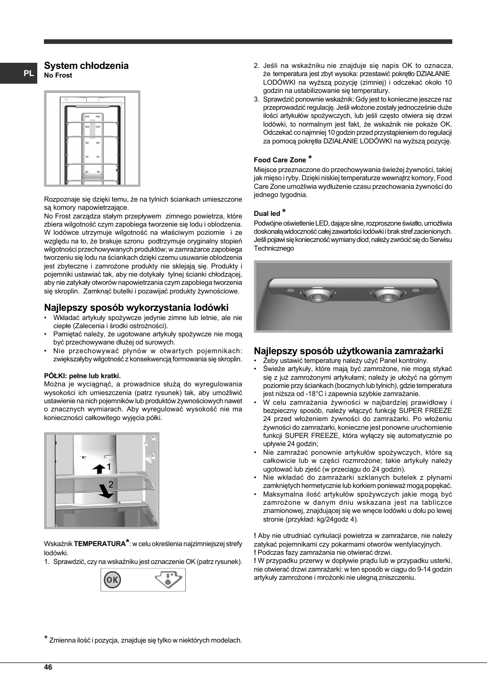 Hotpoint Ariston Combinato EBQH 20223 F User Manual | Page 46 / 52