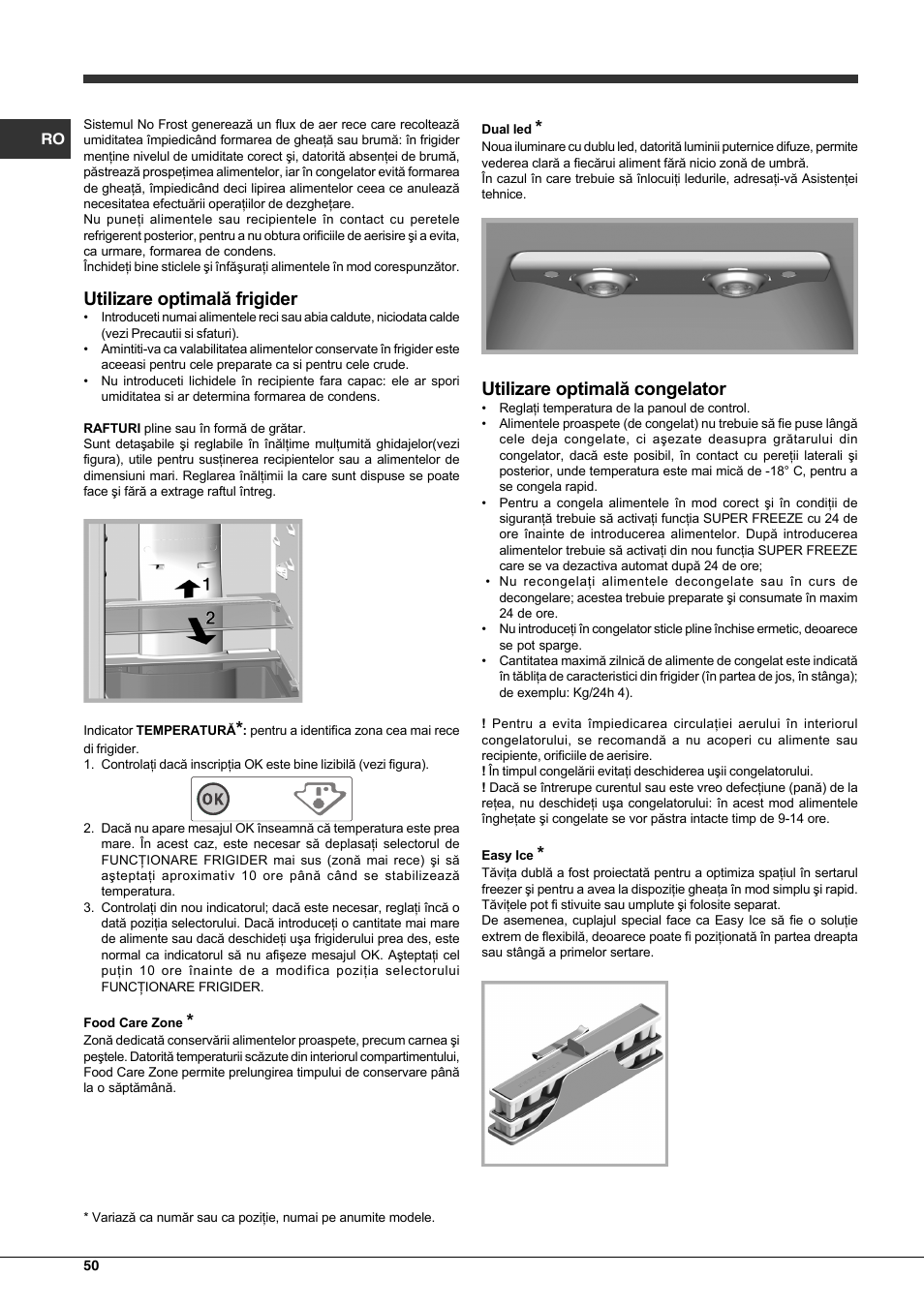 Hotpoint Ariston Combinato EBQH 20223 F User Manual | Page 50 / 52