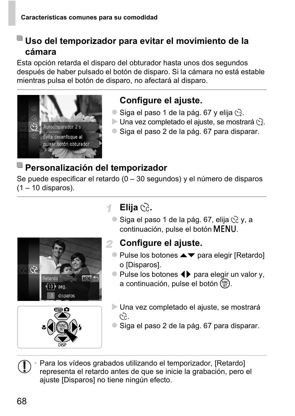 Configure el ajuste, Elija | Canon PowerShot D20 User Manual | Page 68 / 221