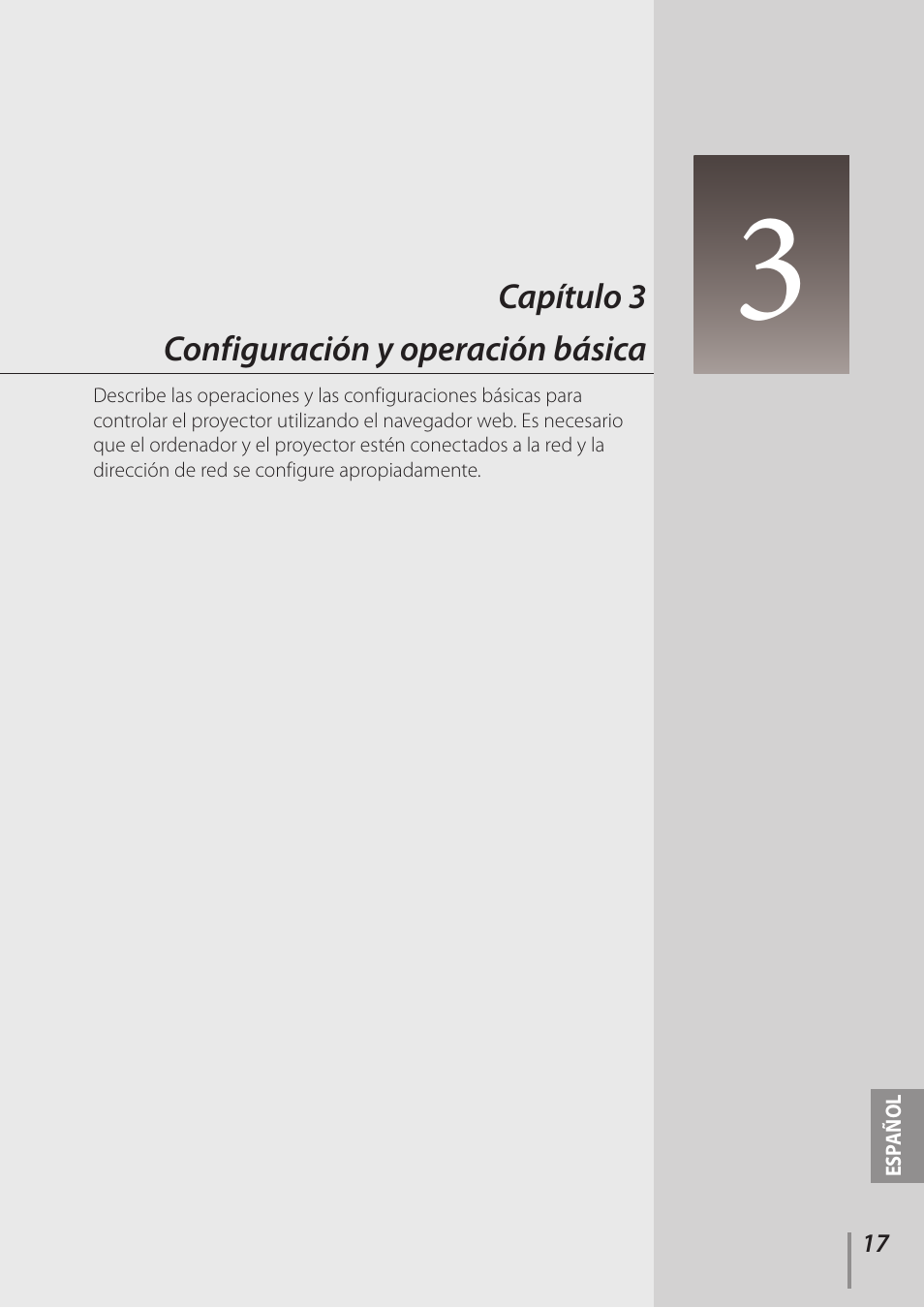 Capítulo 3 configuración y operación básica | Canon LV-7292A User Manual | Page 17 / 60