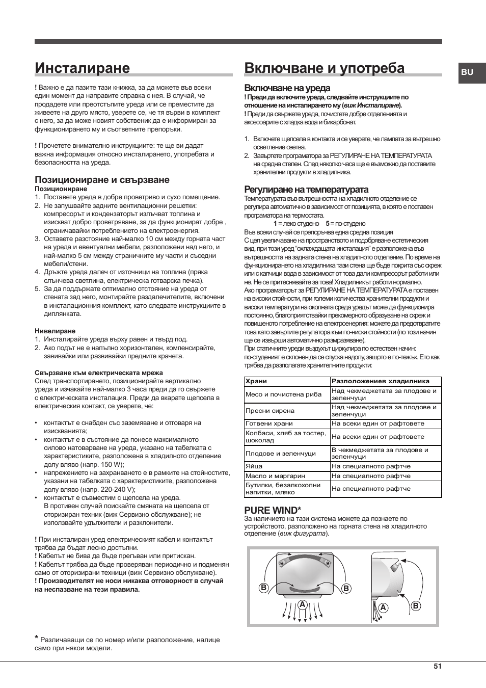 Hotpoint Ariston Doppia Porta ETM 17321 V O3 User Manual | Page 51 / 62