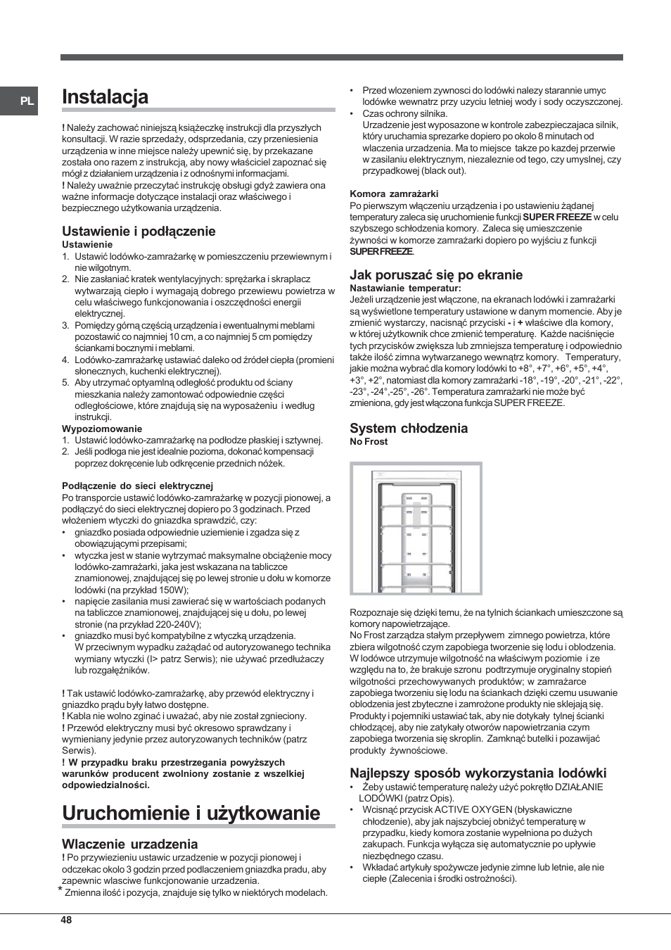 Hotpoint Ariston EBYH 18223 03 F User Manual | Page 48 / 64