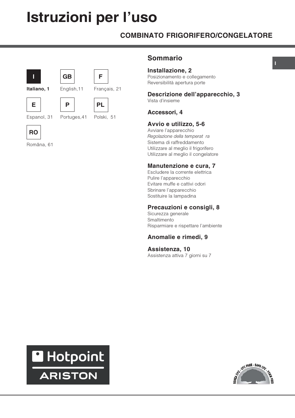 Hotpoint Ariston Combinato SBM 1827V-HA User Manual | 72 pages