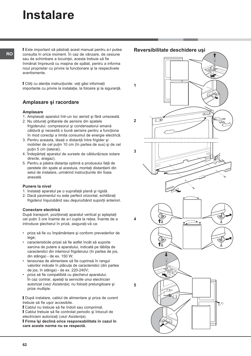 Hotpoint Ariston Combinato SBM 1827V-HA User Manual | Page 62 / 72