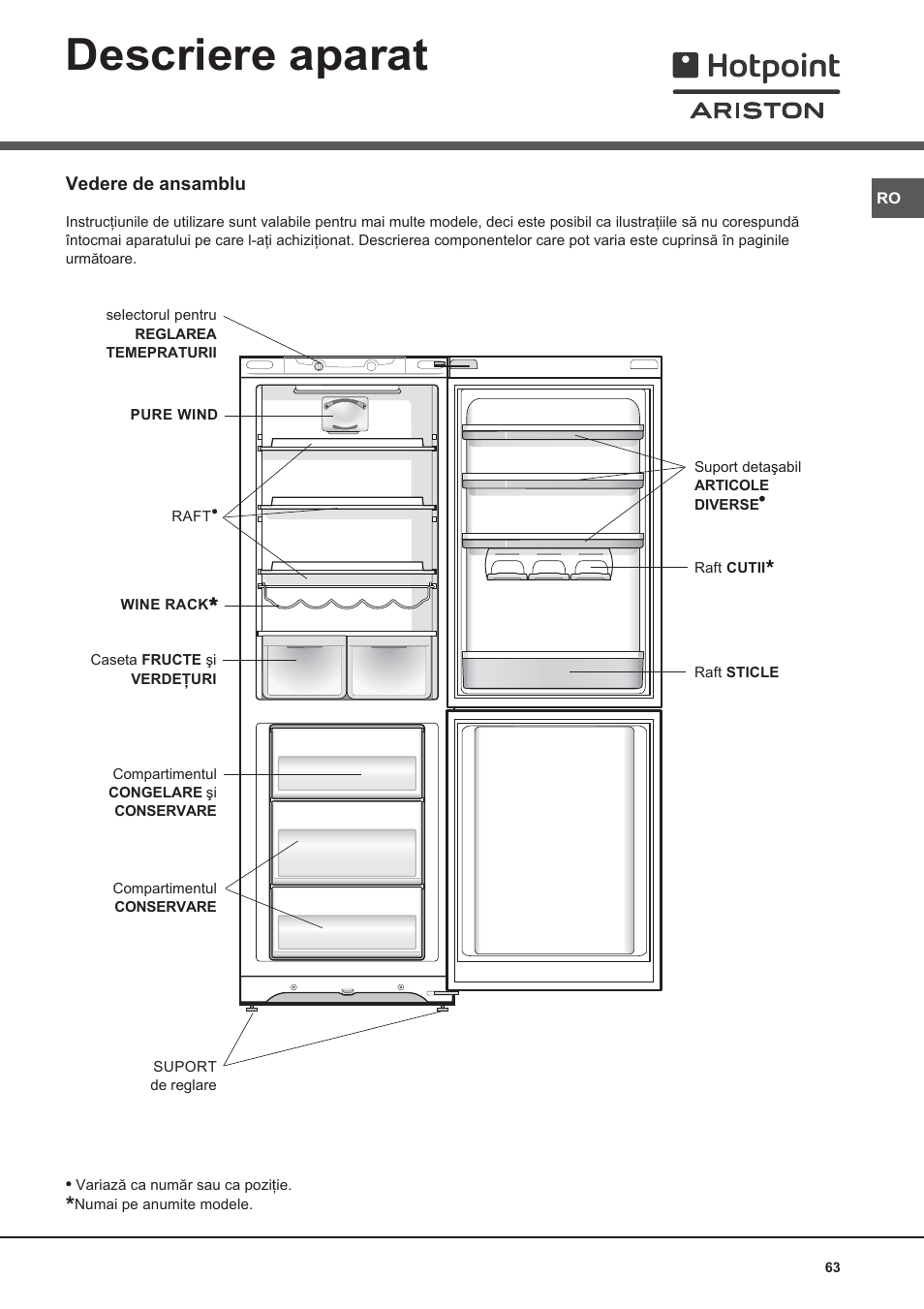 Hotpoint Ariston Combinato SBM 1827V-HA User Manual | Page 63 / 72