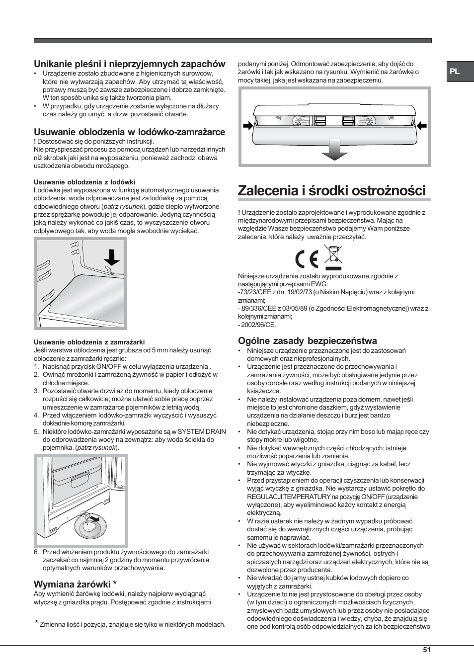 Hotpoint Ariston Combinato EBYH 20320 V User Manual | Page 51 / 64