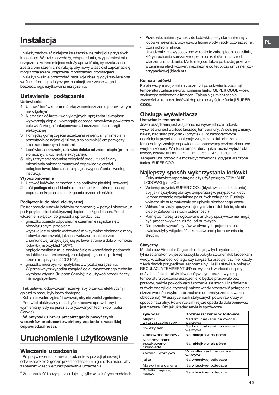 Hotpoint Ariston SDSY 17xx V x User Manual | Page 45 / 60