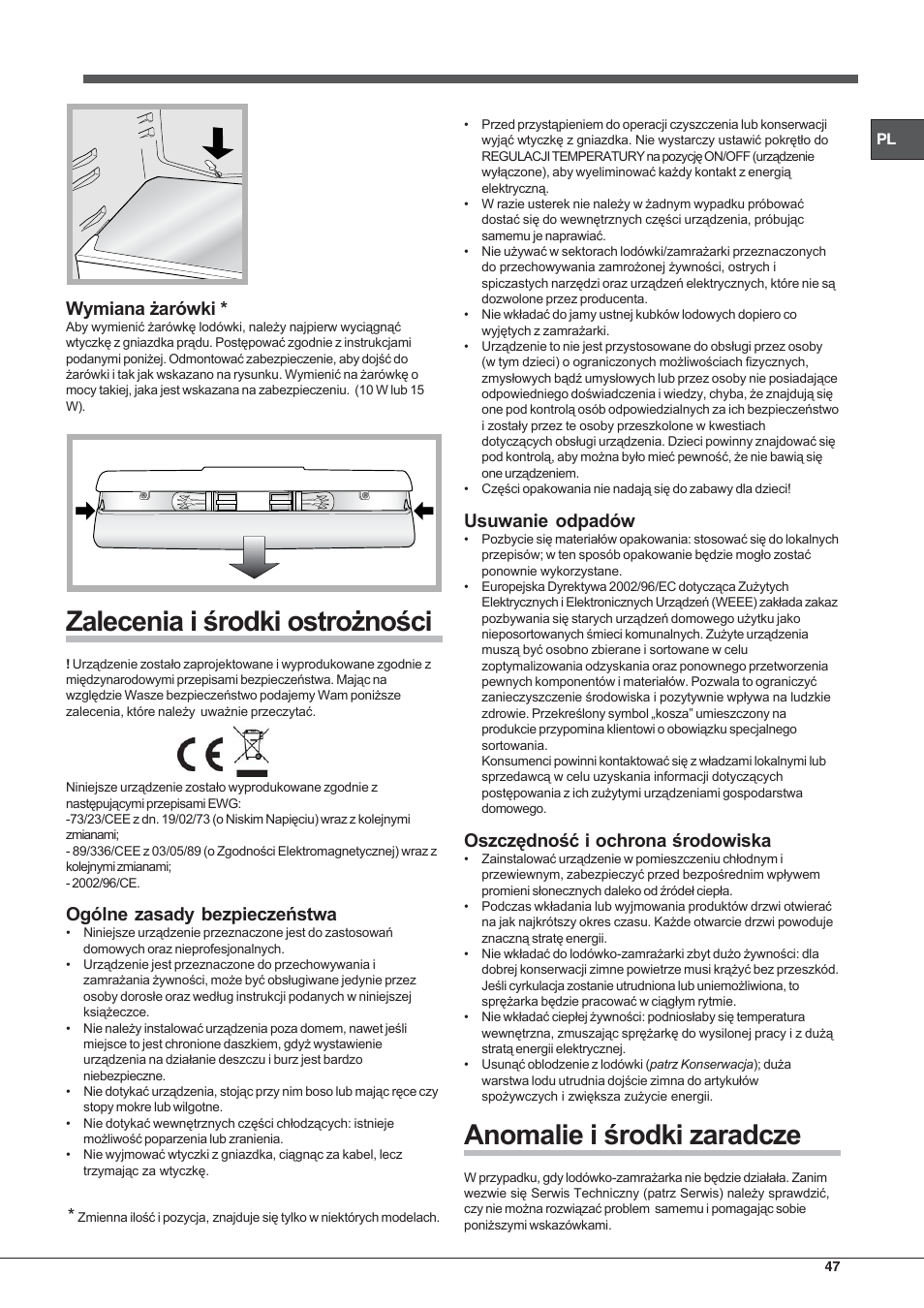 Hotpoint Ariston SDSY 17xx V x User Manual | Page 47 / 60