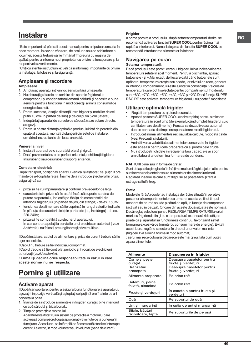 Hotpoint Ariston SDSY 17xx V x User Manual | Page 49 / 60