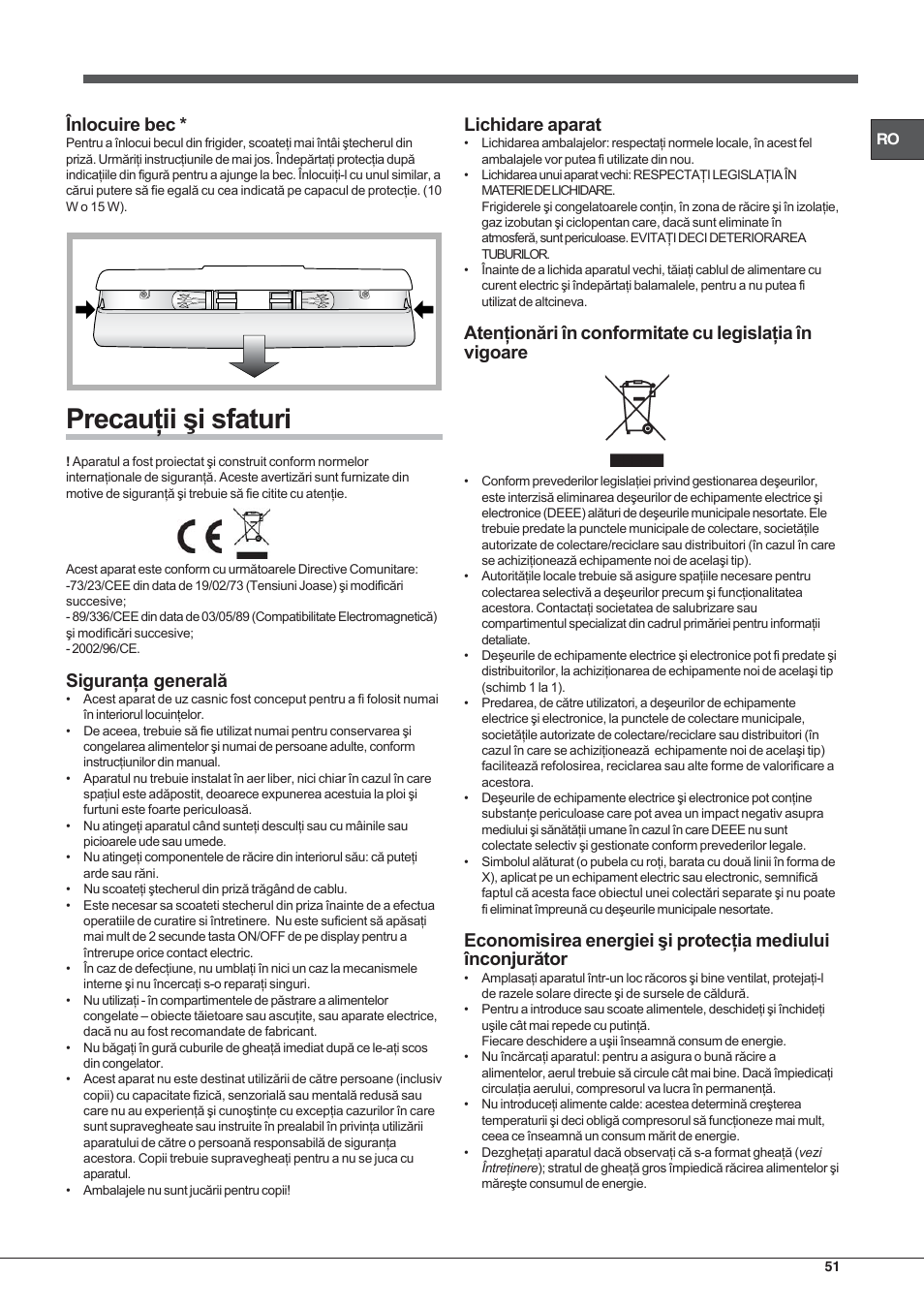 Hotpoint Ariston SDSY 17xx V x User Manual | Page 51 / 60