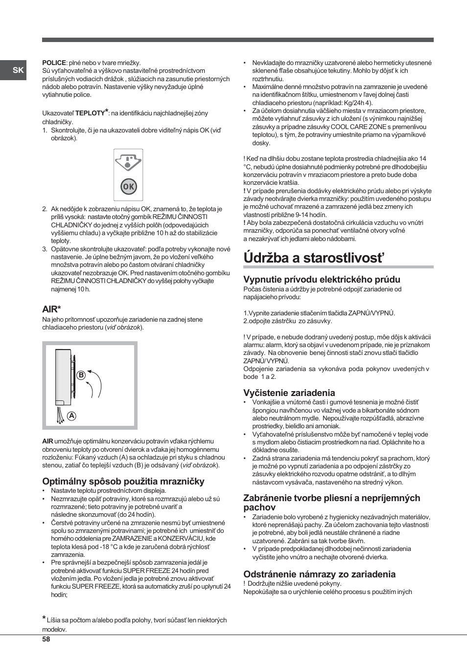 Hotpoint Ariston SDSY 17xx V x User Manual | Page 58 / 60