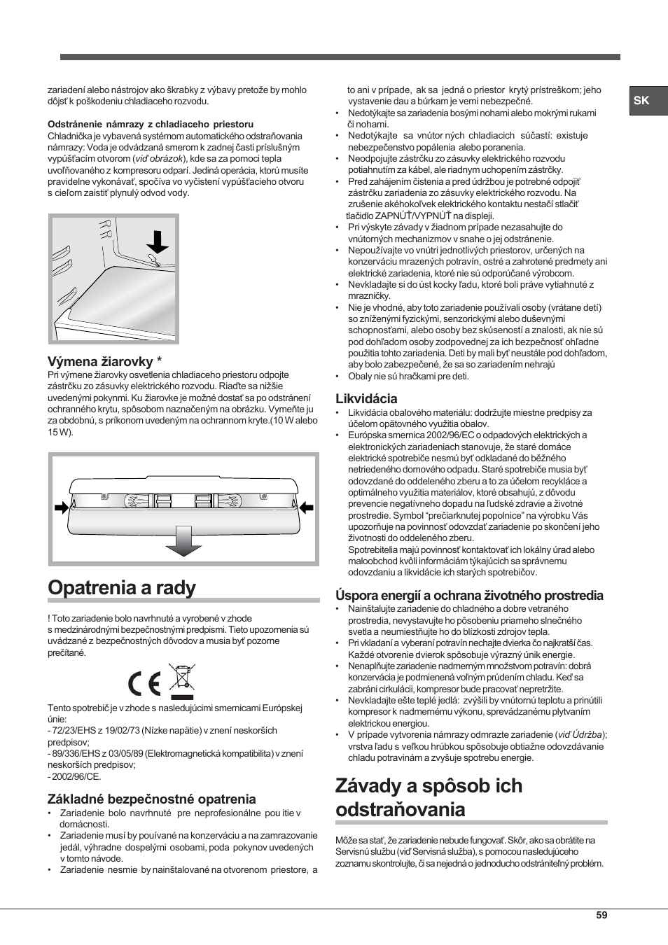 Hotpoint Ariston SDSY 17xx V x User Manual | Page 59 / 60