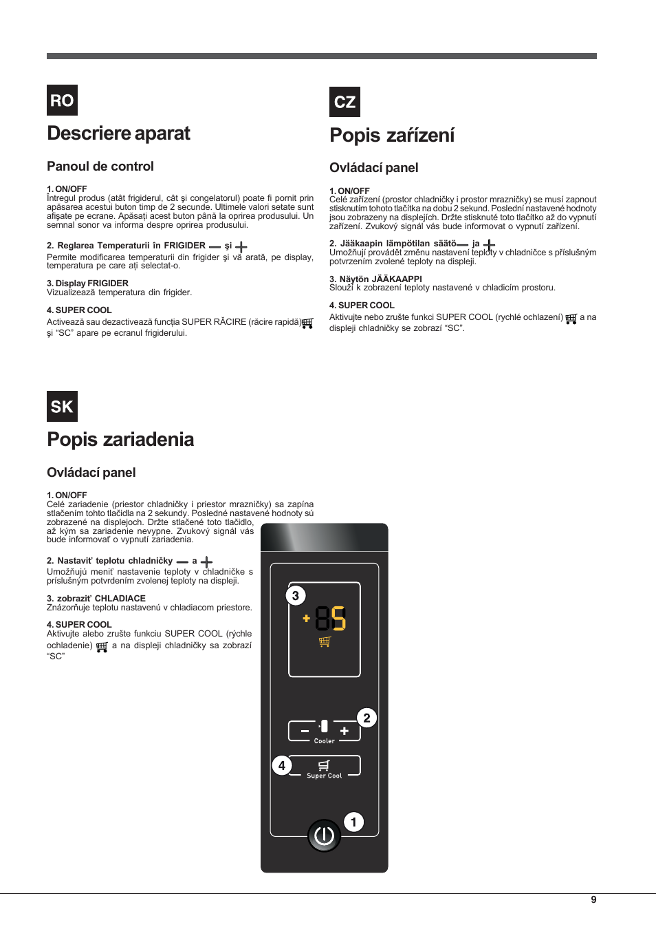 Hotpoint Ariston SDSY 17xx V x User Manual | Page 9 / 60